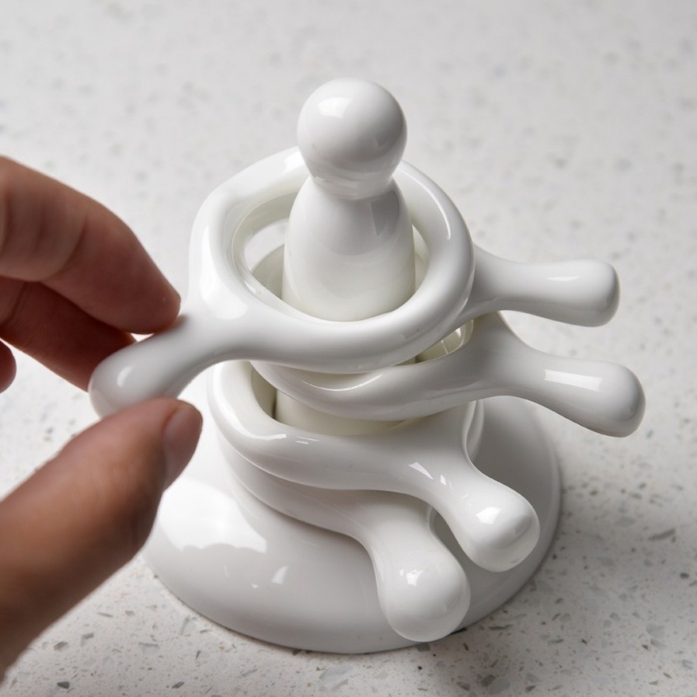 Chopstick Rest Ceramic - ชุดที่วางตะเกียบเซรามิก 6 ชิ้น พร้อมที่วางช้อน ที่วางตะเกียบ ที่วางไข่