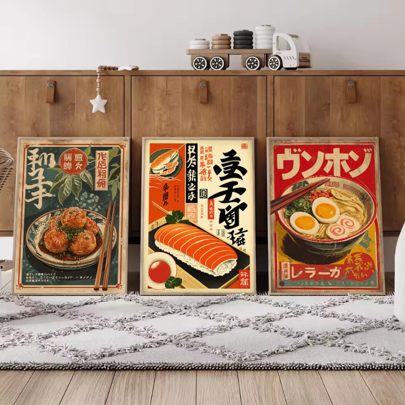 โปสเตอร์ภาพวาดบนผ้าใบลายอาหารญ - Japanese Food Lifestyle บทวิจารณ์และราคา