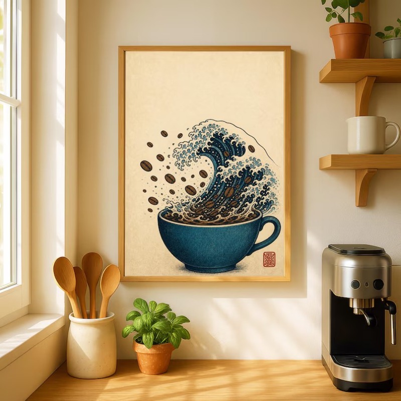 โปสเตอร์ภาพวาดบนผ้าใบลายอาหารญ - Japanese Food Lifestyle บทวิจารณ์และราคา