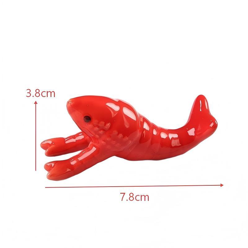ที่วางตะเกียบรูปกุ้งเซรามิก ทน - Chopstick Rest Ceramic บทวิจารณ์และราคา