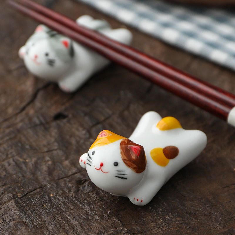 ที่วางตะเกียบเซรามิกรูปแมวนำโช - Chopstick Rest Ceramic บทวิจารณ์และราคา
