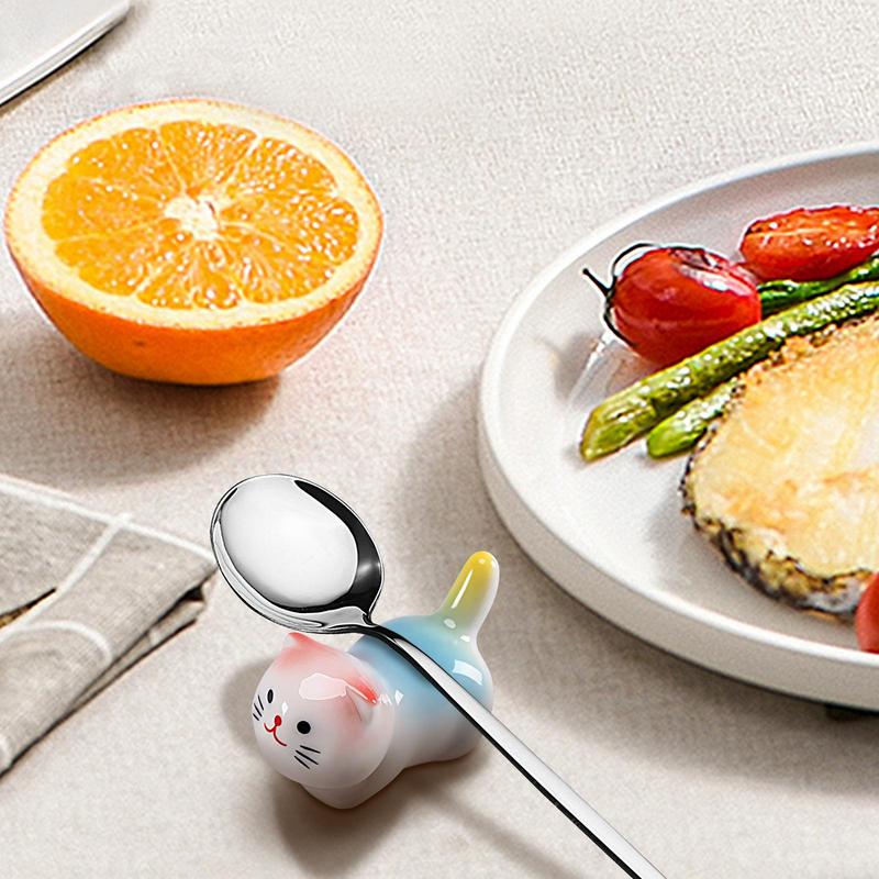 ผู้ถือตะเกียบแมวเซรามิคผู้ถือต - Chopstick Rest Ceramic บทวิจารณ์และราคา