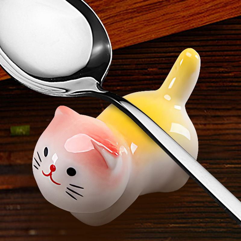 ผู้ถือตะเกียบแมวเซรามิคผู้ถือต - Chopstick Rest Ceramic บทวิจารณ์และราคา