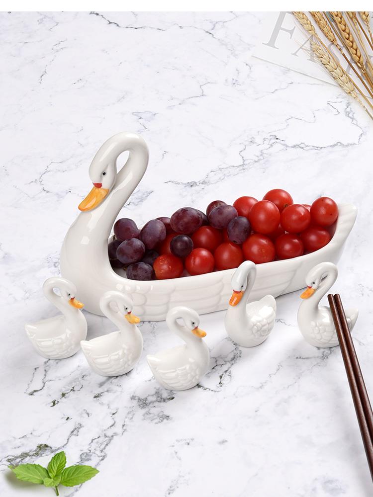 ที่วางตะเกียบเซรามิกรูปหงส์ ชุ - Chopstick Rest Ceramic บทวิจารณ์และราคา