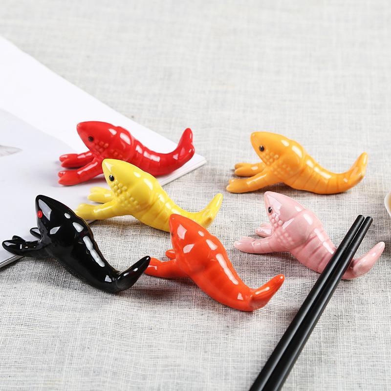 ที่วางตะเกียบเซรามิกรูปทรงกุ้ง - Chopstick Rest Ceramic บทวิจารณ์และราคา