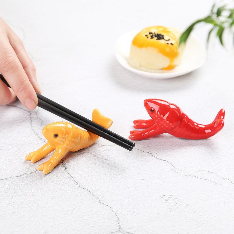 ที่วางตะเกียบเซรามิกรูปกุ้งน้ำ - Chopstick Rest Ceramic บทวิจารณ์และราคา