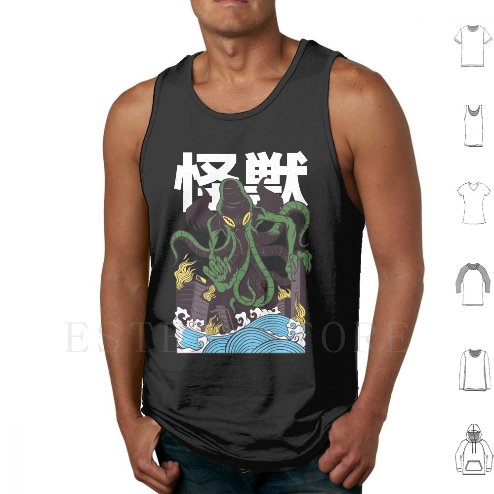 ญี่ปุ่น Cthulhu TANK Tops เสื้ - Japanese Daily Lifestyle บทวิจารณ์และราคา
