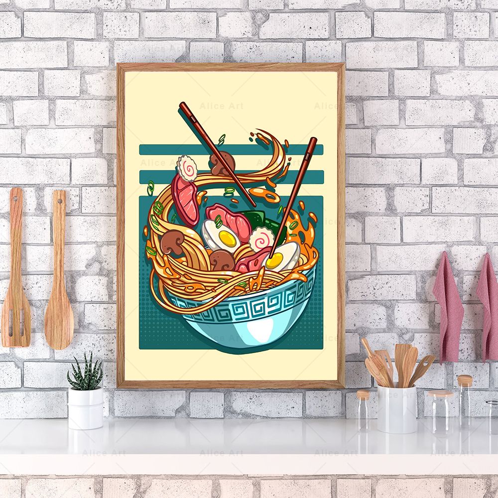 สไตล์ญี่ปุ่นโปสเตอร์ครัวอาหารภ - Japanese Food Lifestyle บทวิจารณ์และราคา